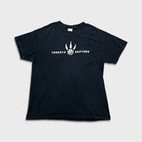 Vintage Y2K Toronto Raptors T Shirt Mens Large Black NBA Basketball Distressed Faded Tee