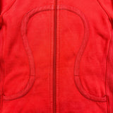 Lululemon Scuba Hoodie Womens Size 10 Red Full Zip Sports Hooded Sweater