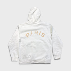 Nike Jordan PSG Paris Saint Germain Hoodie Mens Large White Soccer Hooded Sweater