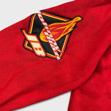 Vintage 90s Johnny Blaze Hoodie Mens Medium Red Hip Hop Hooded Sweater