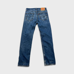 Levi's 505 Jeans Mens 32x32 Blue Regular Fit Straight Leg Medium Wash Denim Pants