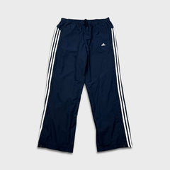 Vintage Y2K Adidas Track Pants Mens XL Blue 3 Stripes Spell Out Relaxed Straight Jogger