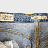 Levi's Ribcage Straight Jeans Womens 29x27 Blue High Rise Light Wash Denim Pants