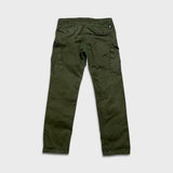 G-Star Raw 3301 Pants Mens 34x33 Green Regular Taper Leg Cuff Cargo Trouser