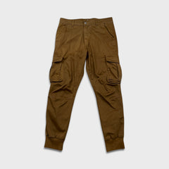 Simons Pants Mens 32x28 Brown Stretch Utility Taper Leg Cargo