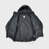 Vintage Y2K Nike Sportswear Jacket Mens XL Black Swoosh Spell Out Full Zip Outdoor Coat