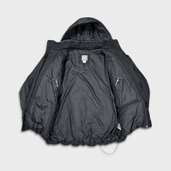 Vintage Y2K Nike Sportswear Jacket Mens XL Black Swoosh Spell Out Full Zip Outdoor Coat