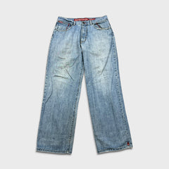 Vintage Ecko Unltd Jeans Mens 34x33 Blue Light Wash Relaxed Fit Baggy Y2K Denim Pants