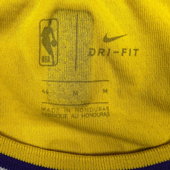 Nike LeBron James #23 Lakers Jersey Mens Medium Yellow NBA Swingman Icon Edition Basketball