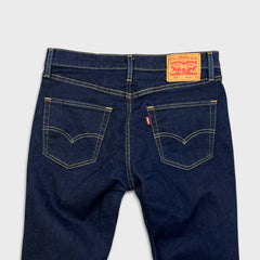 Levi's 511 Jeans Mens 33x32 Blue Slim Fit Mid Rise Dark Wash Stretch Denim Pants