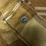 Vintage 70s Levi’s Sta-Prest Pants Mens 32x29 Brown Plaid Flare Leg Trousers