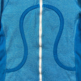 Lululemon Scuba Hoodie Womens Size 12 Blue Full Zip Sports Hooded Sweater