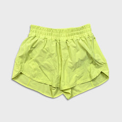 Lululemon Track That Short 5" Womens Size 10 Yellow Athletic Lined Running Pants