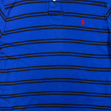Polo Ralph Lauren Shirt Mens Large Blue Pony Striped Preppy Long Sleeve