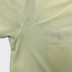 Tommy Bahama Polo Shirt Mens Large Yellow Short Sleeve Logo Preppy Casual