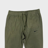 Nike Sportswear Track Pants Mens Large Green Woven Swoosh Taper Leg