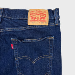 Levi's 512 Jeans Mens 36x30 Blue Slim Taper Leg Dark Wash Mid Rise Stretch Denim Pants