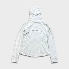 Lululemon Define Hooded Jacket Womens Size 8 White Sports Full Zip