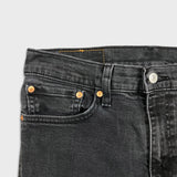 Levi's 511 Jeans Mens 32x32 Black Slim Fit Mid Rise Fade Dark Wash Stretch Denim Pants