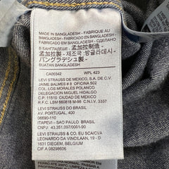 Levi's Barstow Western Denim Shirt Mens Small Dark Wash Long Sleeve Button Up