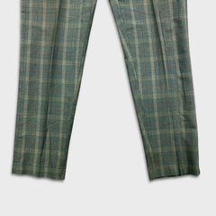 Vintage 70s Levi’s Sta-Prest Pants Mens 32x31 Green Plaid Straight Trousers