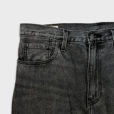 Levi's 568 Jeans Mens 33x32 Black Loose Straight Faded Dark Wash Denim Pants