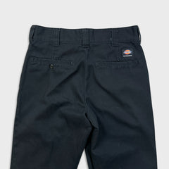 Dickies Pants Mens 30x30 Black Straight Leg Workwear Skateboard Casual Trousers
