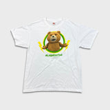 2015 Ted T Shirt Mens Large White LegalizeTed Universal Movie Promo Graphic Tee