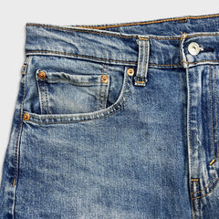 Levi's 505 Jeans Mens 32x32 Blue Regular Fit Straight Leg Medium Wash Denim Pants