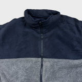 Nautica Jacket Mens Large Blue Reversible Fleece Full Zip Heavy Coat Outdoor