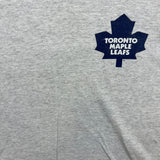 Vintage 90s Starter Toronto Maple Leafs T Shirt Mens Medium Gray NHL Hockey Tee