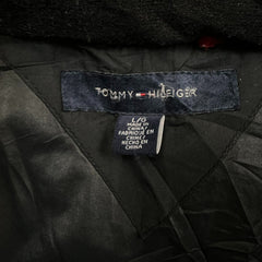 Tommy Hilfiger Jacket Mens Large Black Flag Outdoor Full Zip Puffer Down Coat