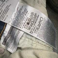 Levi's 505 Jeans Mens 30x28 Blue Regular Fit Straight Leg Dark Wash Denim Pants