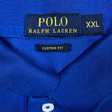 Polo Ralph Lauren Shirt Mens 2XL Blue Pony Cotton Casual Preppy Short Sleeve