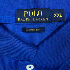Polo Ralph Lauren Shirt Mens 2XL Blue Pony Cotton Casual Preppy Short Sleeve