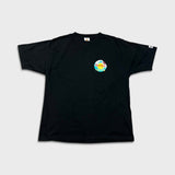Vintage 90s Hard Rock Cafe Samurai Tokyo T Shirt Mens XL Black Kabuki Wave Tee