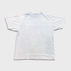 Vintage 90s Ecko Unltd T Shirt Mens Small White Complex Rhino Distressed Tee