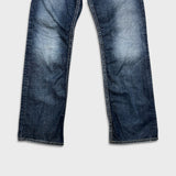Silver Jeans Co. Zac Mens 33x34 Blue Relaxed Fit Straight Leg Dark Wash Denim Pants