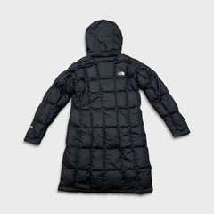 The North Face Metropolis Jacket Womens Small Black 600 Down Puffer Long Coat