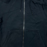 Vintage Y2K Nike Air Jordan Hoodie Mens Large Black Jumpman Full Zip Hooded Sweater