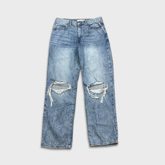 Levi's '94 Baggy Jeans Womens 32x31 Blue Loose Relaxed Fit Distressed Light Wash
