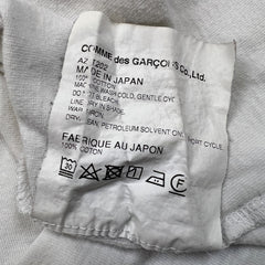 Comme des Garcons Play T Shirt Mens XL White CDG Heart Short Sleeve Tee