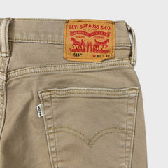 Levi's 511 Jeans Mens 30x32 Beige Slim Fit Mid Rise Stretch Khaki Denim Pants