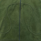 Lululemon Scuba Hoodie Womens Small Green Full Zip Sports Hooded Sweater