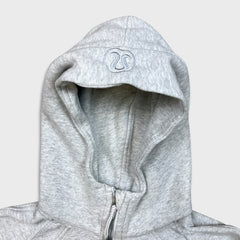 Lululemon Scuba Oversized 1/2 Zip Hoodie Womens XS Gray Hooded Sweater