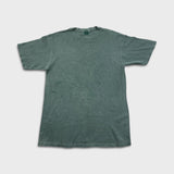 Vintage 90s Blank T Shirt Mens 2XL Green Faded Distressed Short Sleeve Tee
