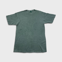 Vintage 90s Blank T Shirt Mens 2XL Green Faded Distressed Short Sleeve Tee