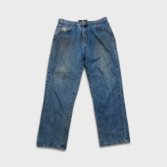 Vintage Y2K Ecko Unltd Jeans Mens 35x32 Blue Relaxed Straight Medium Wash Baggy Denim Pants