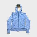 Lululemon Scuba Hoodie Womens Size 8 Blue Full Zip Sports Hooded Sweater