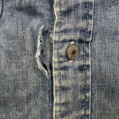 Vintage 90s Tommy Hilfiger Denim Shirt Mens Large Blue Tommy Jeans Button Up